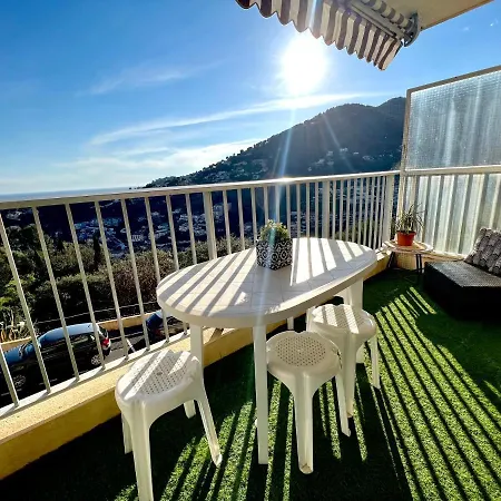 Charmant Studio Climatisé vue mer panoramique , Parking gratuit Menton Extérieur photo